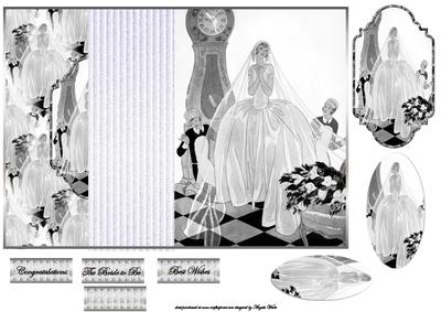Wedding Day Has Arrived, No Hole Fold Back Card