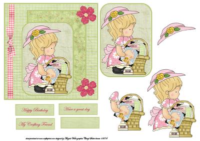The Crafter and Card Maker Card Front with Topper