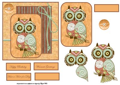 A Big Hoot from Barn Owl Card Front