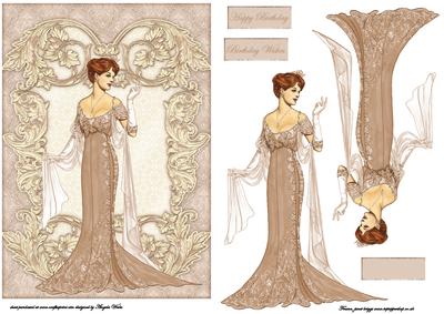 Art Deco Lady Dressed for the Evening