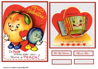 Plum Crazy Over You Card Toppers