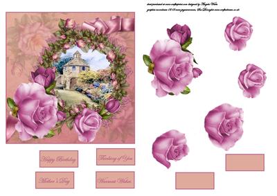 Dovecote Garland Card Front