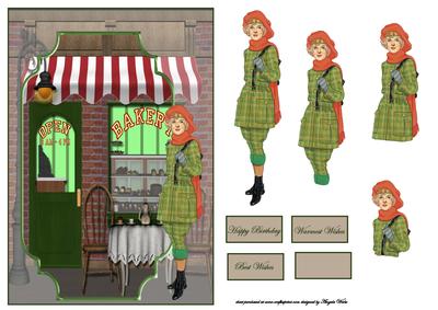 Afternoon Tea Bracket Scene Card Front