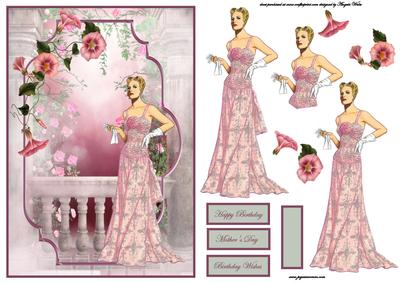 Summer Evening on the Terrace Bracket Scene Card