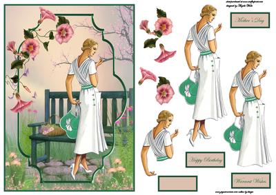 Summer Evening Bracket Scene Card Front