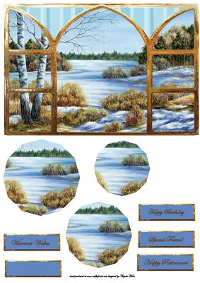 Winter Scene from My Window Card Front