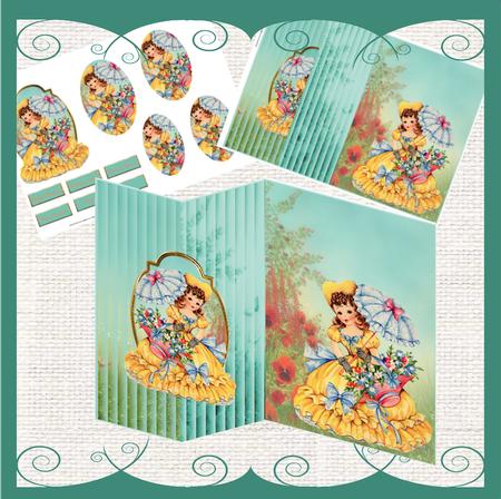 Walking Through the Poppy Field No Hole Fold Back Card