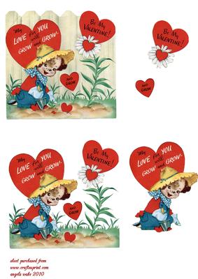 Hearts and Love Grow in My Garden