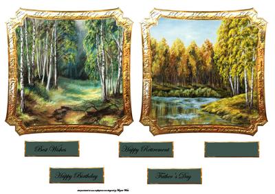 Scenic Trees and River Toppers