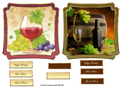 Wine Toppers and Sentiment Tags