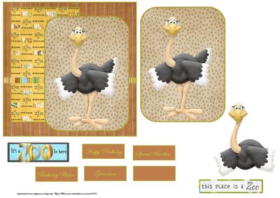 A Day at the Zoo Card Front