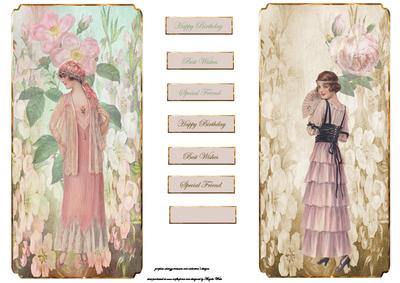 Vintage Ladies Dl Size Toppers