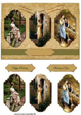 Vintage Scenes Panel Card