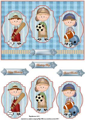 The Boys Sports Team Card Front