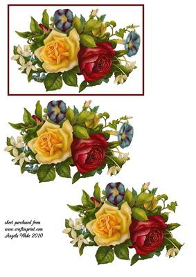 Victorian Topper Mixed Flowers