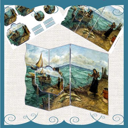 Catch of the Day No Hole Fold Back Card