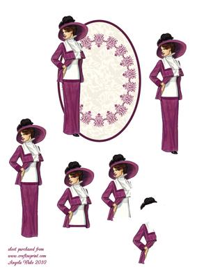 Fashion 1911 Lady Visiting