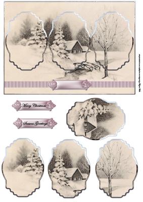 House by the River Card Front with Panels