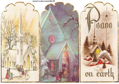 Seasons Greetings Tag Cards or Toppers