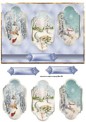 The Spirit of Christmas Panel Card with Toppers