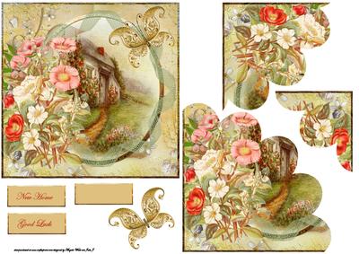 New Home in the Country Card Front with Corner Stacker