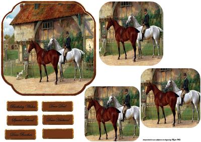 Horse Dealer Card with Pyramid Layers and Sentiment Tags