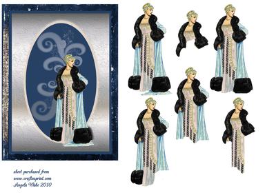 Furs and Silks Lady of the 1909's