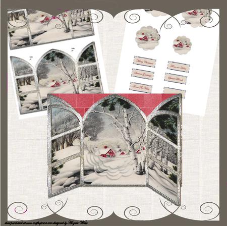 Vintage Snowscene View from My Window