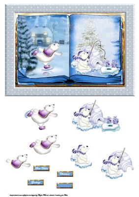 Polar Bear Fun Card and Decoupage