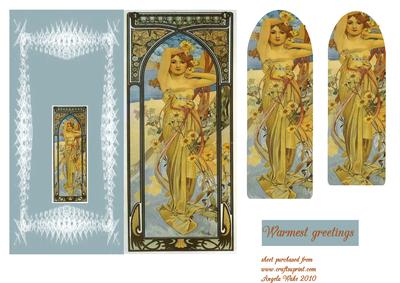 Sunflowers Art Nouveau