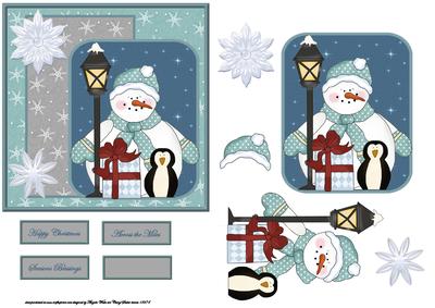 Frosty the Snowman Card with a Topper