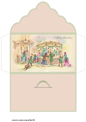 Vintage Christmas Shopping Money Wallet
