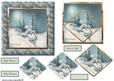 Silent Night, Holy Night Card with Topper