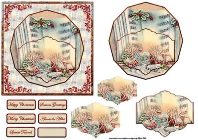 Musical Christmas Card with Topper