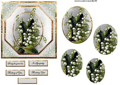 Lily of the Valley Card with a Topper