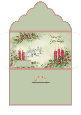 Christmas Candles Money Wallet