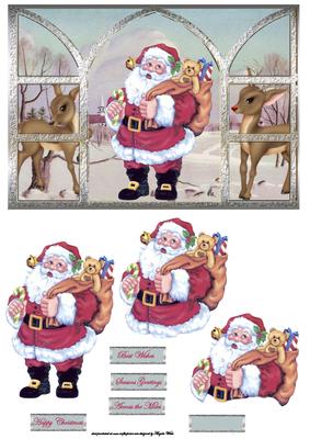 Santa and His Reindeer, a View Through My Window