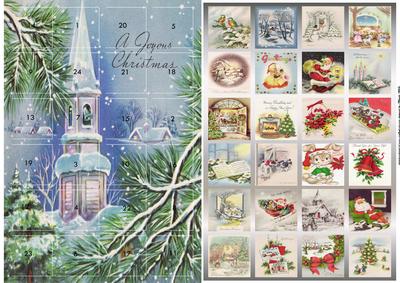 Joyful Christmas Advent Calendar Card