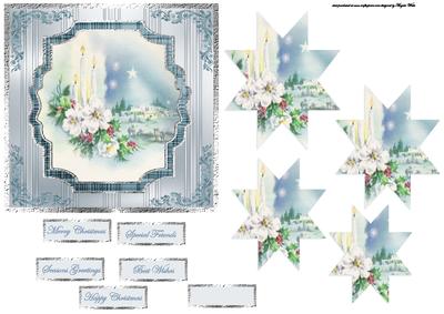 Christmas Star Card with Star Pyramid Layers