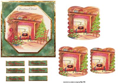 Fireplace and Cooking Pot Card Front