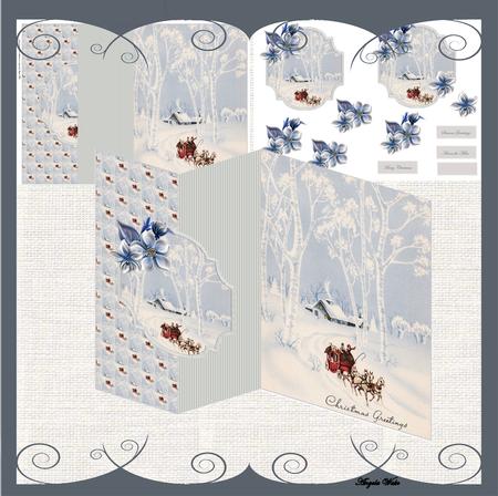 Home for the Holidays No Hole Fold Back Card