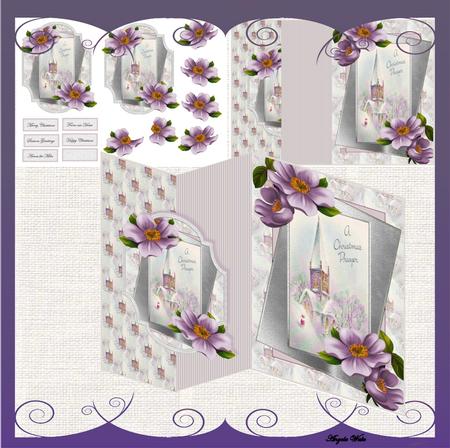 A Christmas Prayer No Hole Fold Back Card