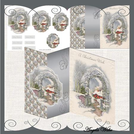House in the Garden No Hole Fold Back Card