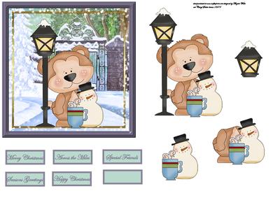 Teddy Bear in the Lamplight Card
