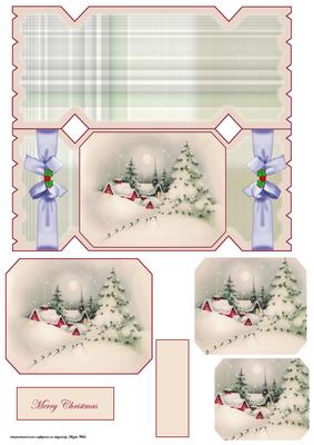 Vintage Christmas Cracker Card