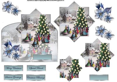 Carol Singers Over the Edge Card