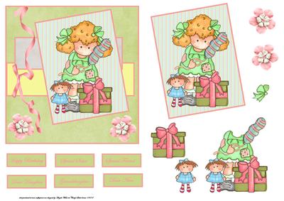 Lulu's Birthday Card and Topper