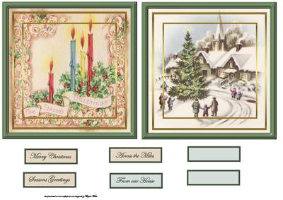 Vintage Christmas Toppers