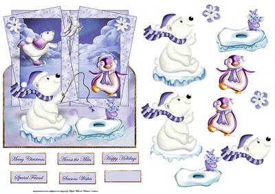 Polar Bear Fun Over the Edge Card