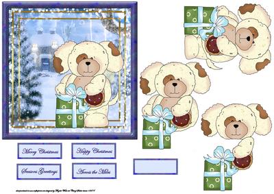 Cute Teddy Bear with Gift Card Front